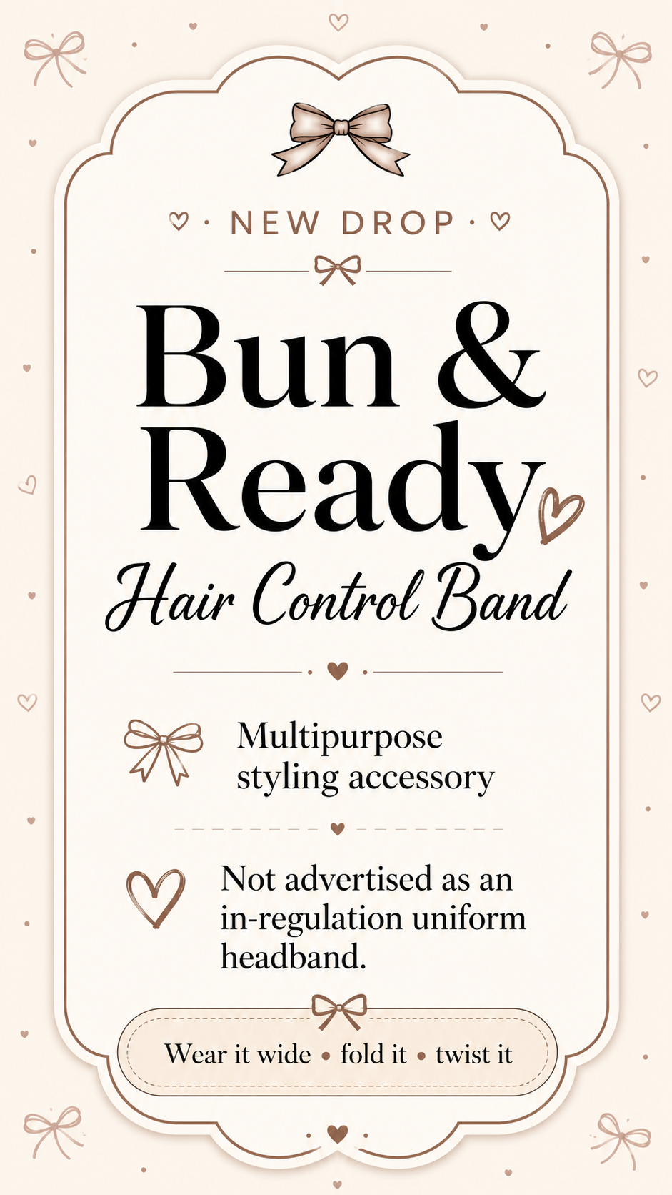 Bun & Ready™ Hair Control Band – Kit Add-On